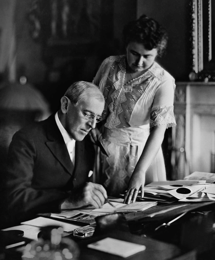 woodrow wilson picture after stroke